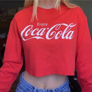 Coca Cola 🥤 cropped long sleeve